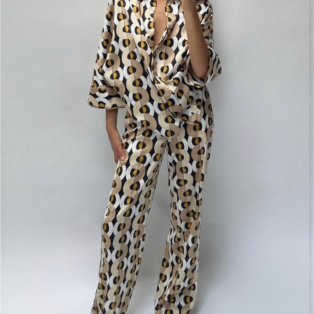 Stylish Geometric Print Jumpsuit